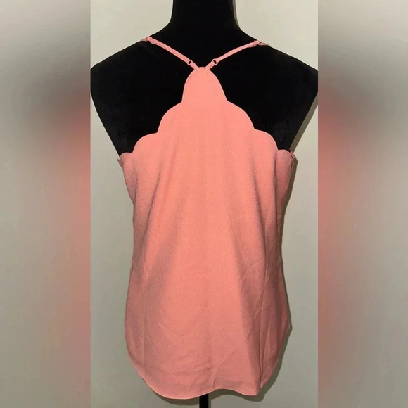 J.Crew Tea Rose Scalloped Racerback Cami - Size 6 - NWOT - Picture 5 of 6
